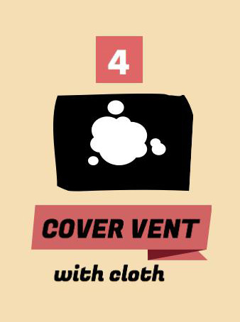 Instant Pot Tip, cover vent with cloth